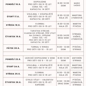 Program s DDM v období předčasného ukončení školního roku 2024/2025